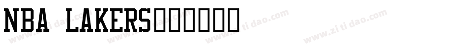 NBA Lakers字体转换